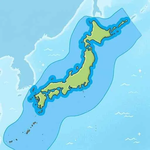 日本の領海と排他的経済水域（EEZ）