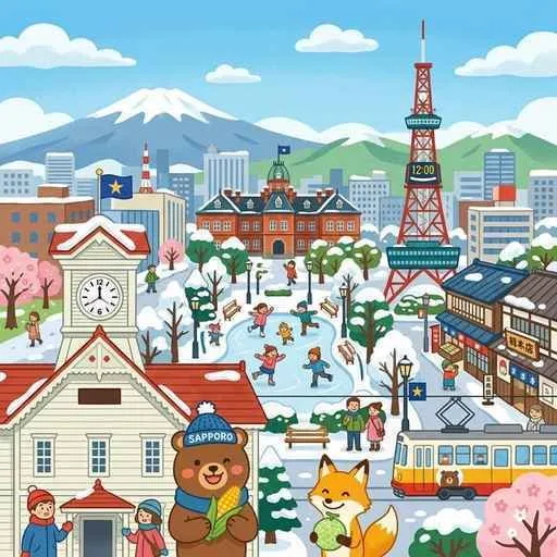 碁盤の目の札幌