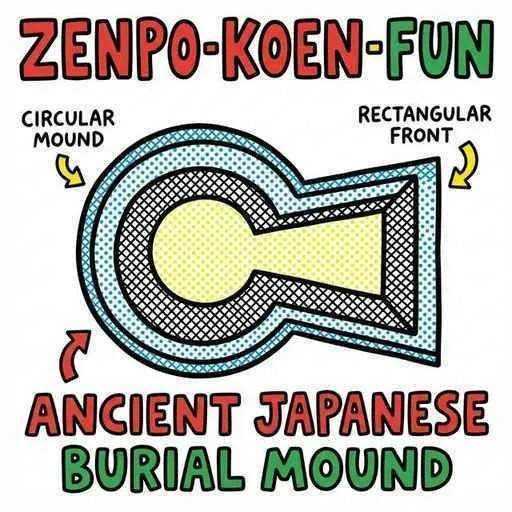 前方後円墳の形