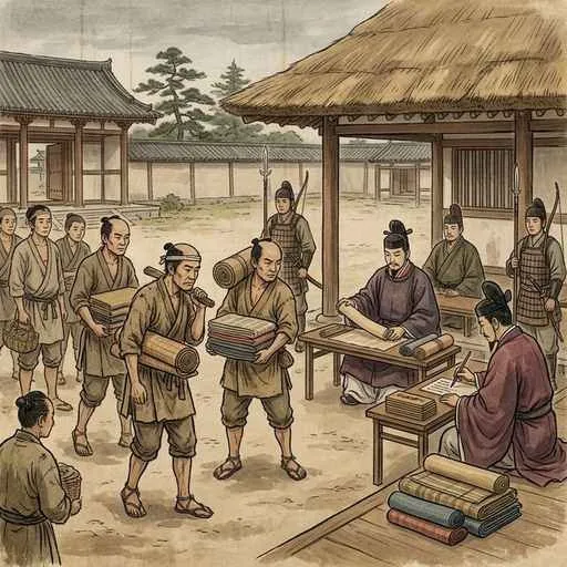 布の納入（庸）
