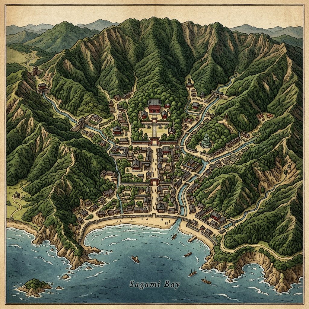 鎌倉の地勢