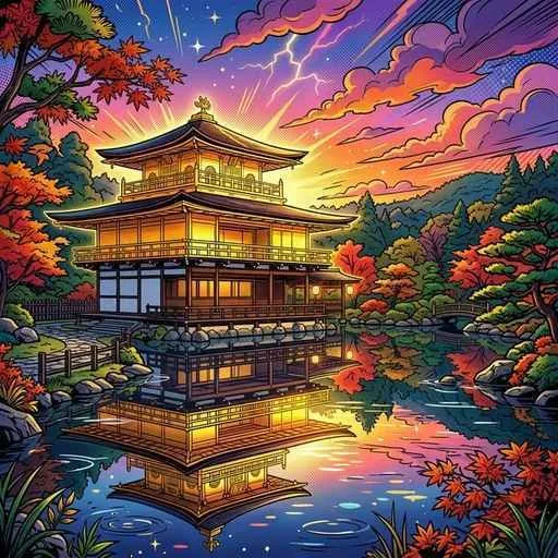 金閣の全景