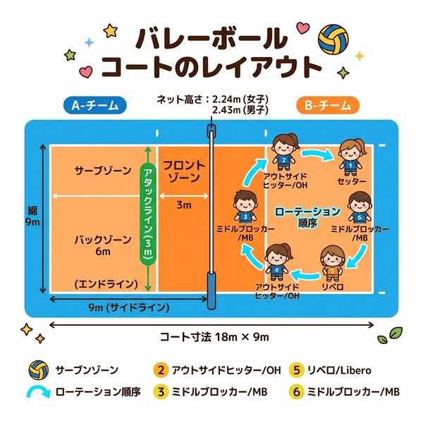 バレーボールコート