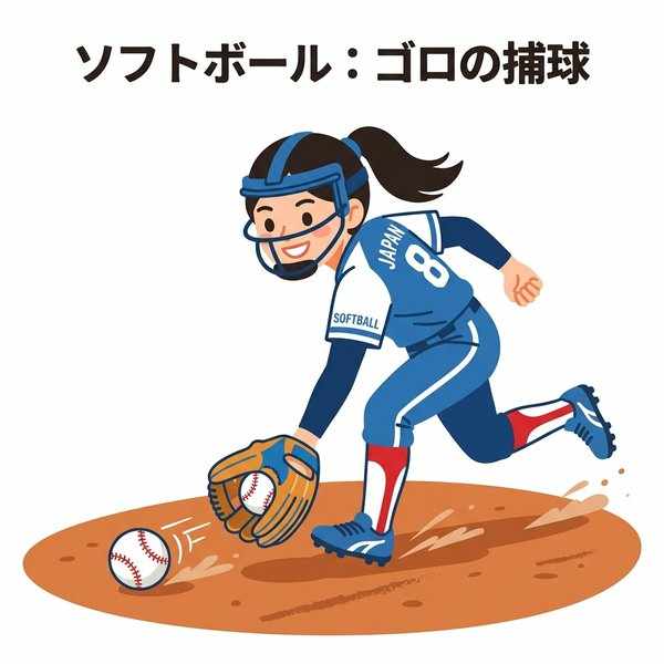 ゴロの捕球