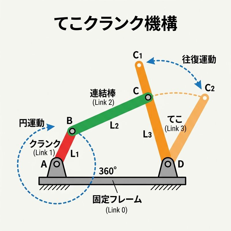 てこクランク機構